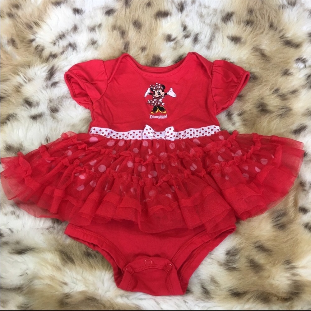 Disney Minnie Mouse Red Tutu Dress NWOT